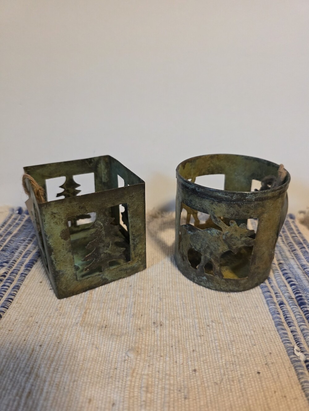 Rustic Metal Votive Holders